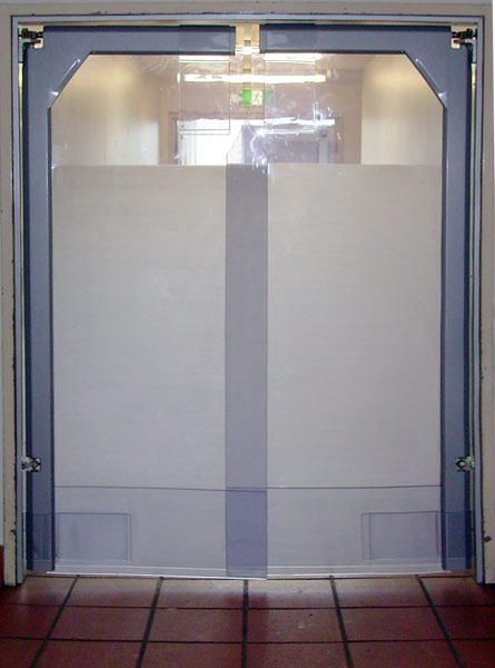 Flexible swing doors